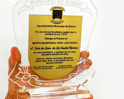 Placas de Reconocimiento Acrílico